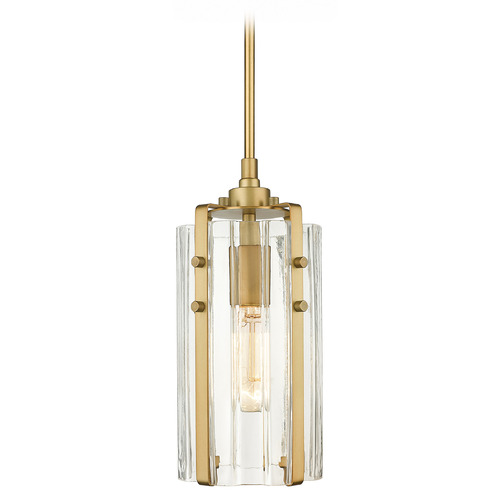 Alverton Rubbed Brass Mini Pendant by Z-Lite