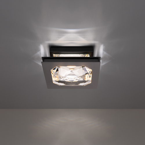 Enchante 10-Inch LED Semi-Flush Mount in Black by Schonbek Beyond