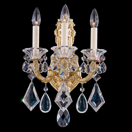 Schonbek Worldwide Lighting La Scala Heirloom Gold Sconce