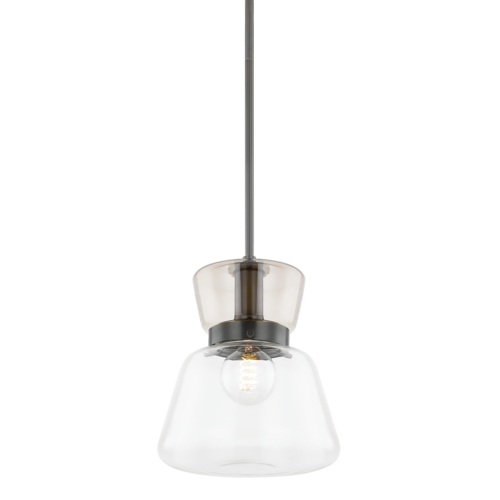 Mitzi by Hudson Valley Elodie 10-Inch Pendant in True Bronze by Mitzi by Hudson Valley H910701S-TRB