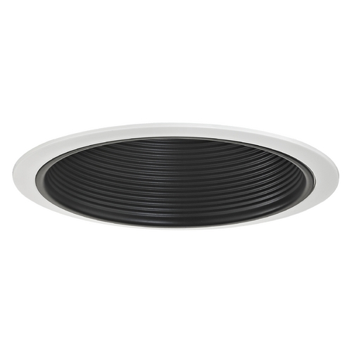 Stepped Black Baffle Trim for 6-Inch Recessed Housings