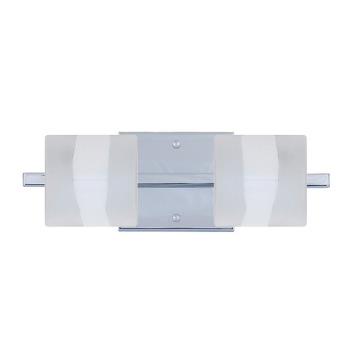 Besa Lighting Besa Lighting Paolo Frosted Glass Chrome Bathroom Light 2WS-787399-CR