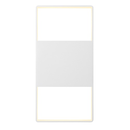 Frames Textured White LED Outdoor Wall Light by Sonneman Lighting