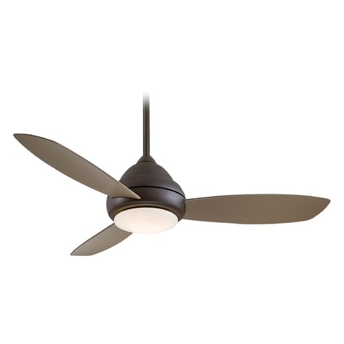 Minka Aire Concept I 52-Inch LED Fan in Oil Rubbed Bronze with Taupe Blades F517L-ORB