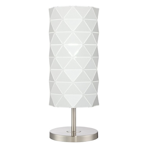 Pandora Brushed Nickel Table Lamp by Lite Source Lighting