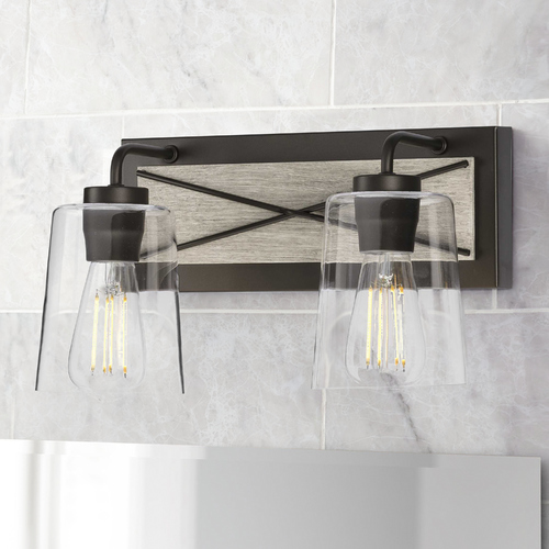 Briarwood 14.75-Inch Bathroom Light in Graphite by Progress Lighting