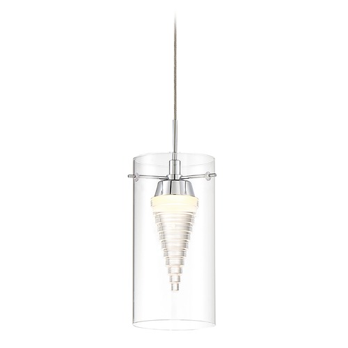 Funnel Cloud LED Mini Pendant in Chrome by George Kovacs