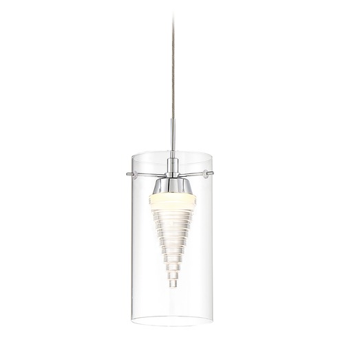 George Kovacs Lighting Funnel Cloud LED Mini Pendant in Chrome by George Kovacs P20-077-L