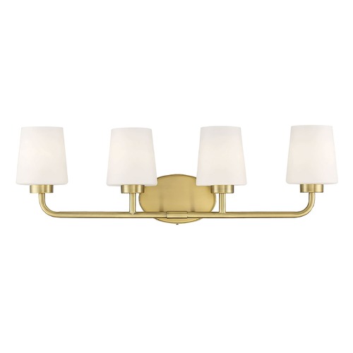 Capra 31-Inch Warm Brass Bathroom Light by Savoy House