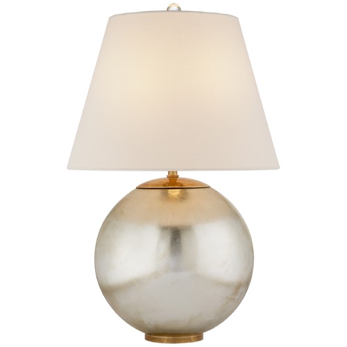 Visual Comfort Signature Collection Aerin Morton Table Lamp in Burnished Silver Leaf by Visual Comfort Signature ARN3000BSLL