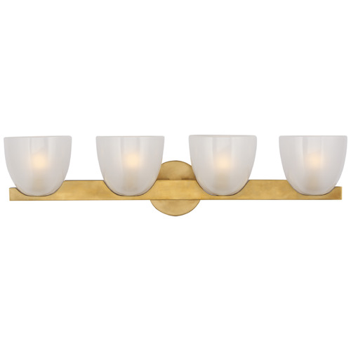 Visual Comfort Signature Collection Aerin Carola 4-Light Bath Light in Antique Brass by Visual Comfort Signature ARN2493HABFG