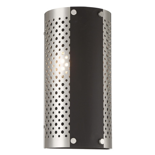 George Kovacs Lighting George Kovacs Noho Brushed Nickel & Sand Coal Sconce P5530-420