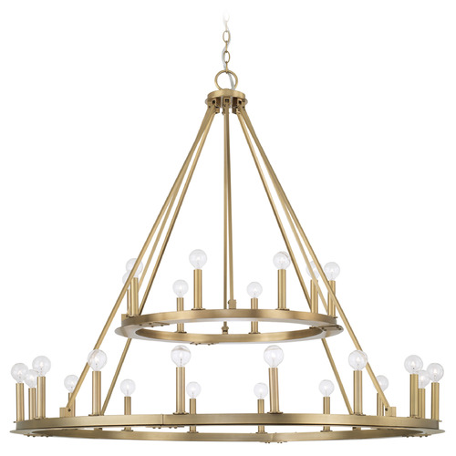Capital Lighting Pearson Aged Brass Chandelier