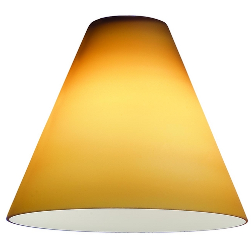 Access Lighting Amber Conical Glass Shade - 1-5/8-Inch Fitter Opening by Access Lighting 23104-AMB