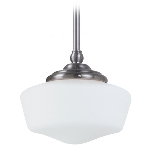 Generation Lighting Academy Mini Pendant in Brushed Nickel by by Generation Lighting 65436-962