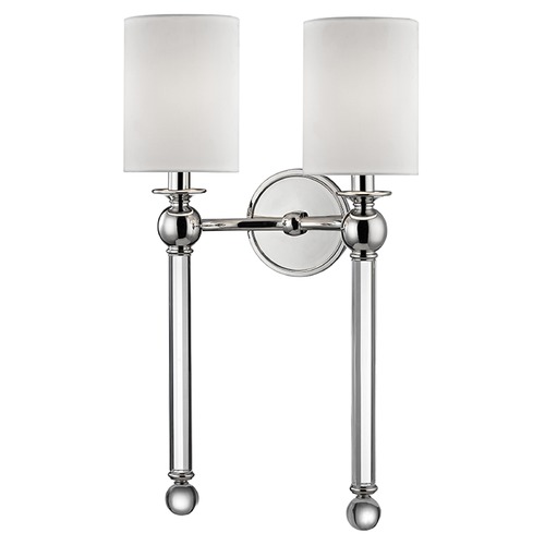 Hudson Valley Lighting Gordon 2-Light Sconce in Polished Nickel by Hudson Valley Lighting 6032-PN