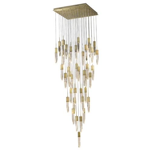 Aspen 41-Light Brushed Brass LED Multi-Light Pendant by Avenue Lighting