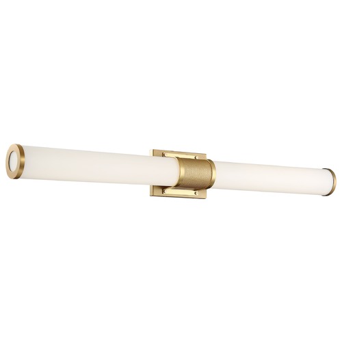 Nuvo Lighting Satco Lighting Caper Brushed Brass LED Bathroom Light 62/1603