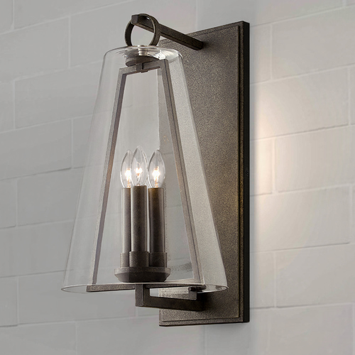 Adamson 23.25-Inch French Iron Outdoor Wall Light by Troy Lighting