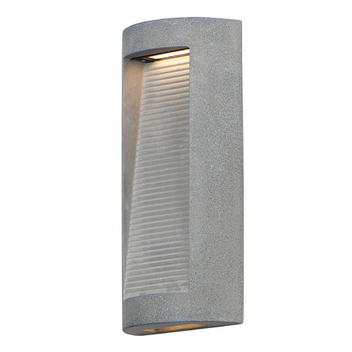 Boardwalk Medium LED Outdoor Wall Light in Greystone by ET2 Lighting
