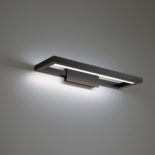 View 20-Inch LED Vanity Light in Black 3CCT 3500K by WAC Lighting