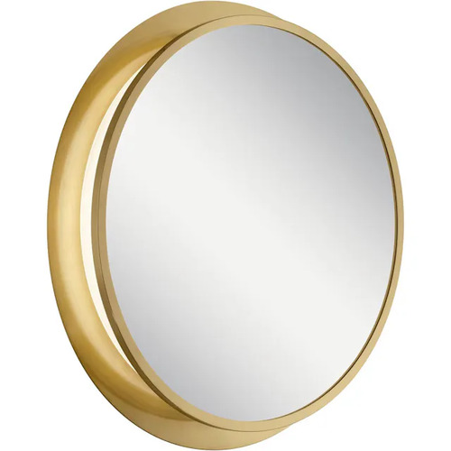 Chennai Round LED Mirror in Champagne Gold by Elan Lighting