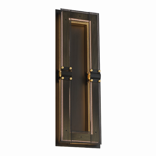 Eurofase Lighting Admiral 25-Inch Exterior Sconce in Black & Gold by Eurofase Lighting 42716-013