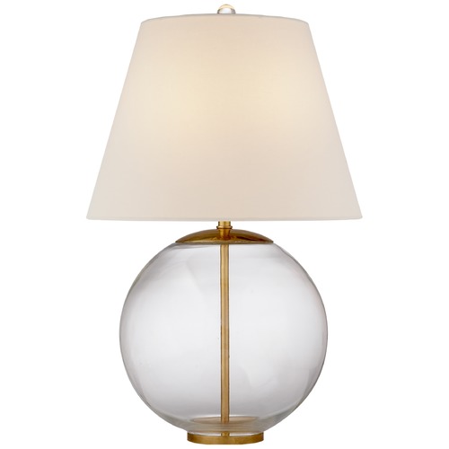 Aerin Morton Table Lamp in Clear Glass by Visual Comfort Signature