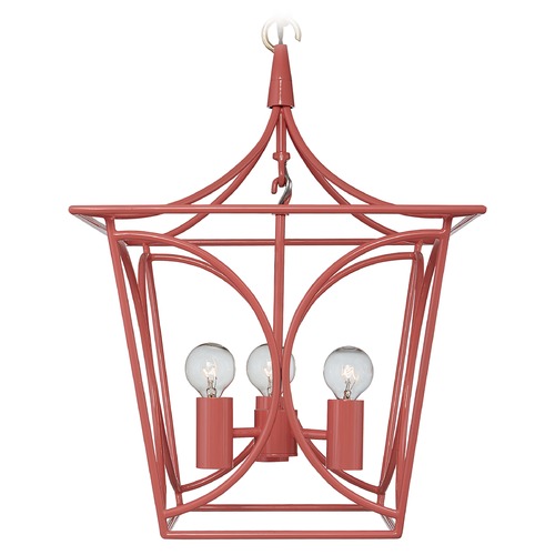 Kate Spade New York Cavanagh Mini Lantern in Coral by Visual Comfort Signature