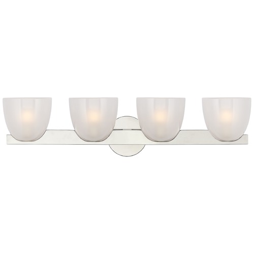 Visual Comfort Signature Collection Aerin Carola 4-Light Bath Light in Polished Nickel by Visual Comfort Signature ARN2493PNFG