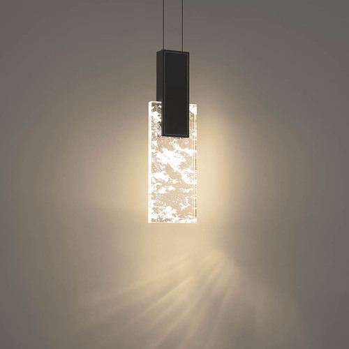 Tryst LED Crystal Mini Pendant in Black by Schonbek Beyond