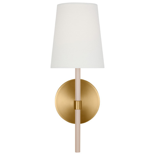 Visual Comfort Studio Collection Kate Spade New York Monroe Burnished Brass & Blush Sconce