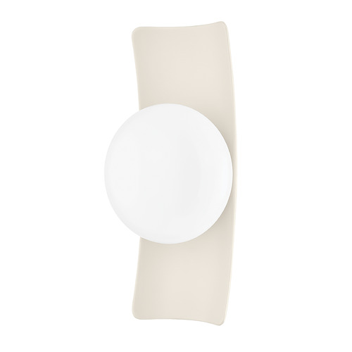 Mitzi by Hudson Valley Mitzi By Hudson Valley Mitzi Terra Aged Brass & Ceramic Antique Ivory LED Sconce H913101-AGB/CAI