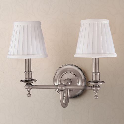 Hudson Valley Lighting Beekman Double Wall Sconce in Satin Nickel by Hudson Valley Lighting 1902-SN