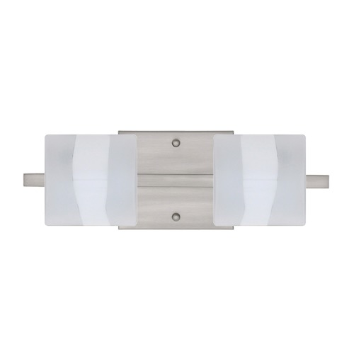 Besa Lighting Paolo Frosted Glass Satin Nickel LED Bathroom Light