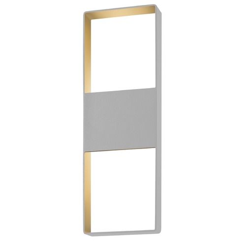 Frames Textured Gray LED Outdoor Wall Light by Sonneman Lighting