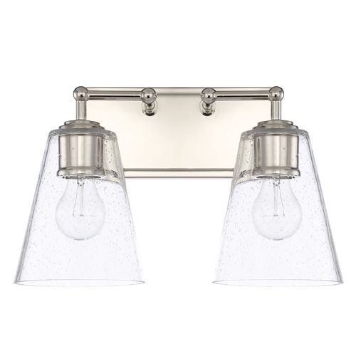 Capital Lighting Murphy 14.75-Inch Vanity Light in Polished Nickel by Capital Lighting 121721PN-463