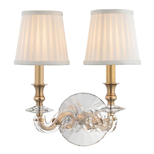 Hudson Valley Lighting Lapeer Aged Brass Sconce by Hudson Valley Lighting 1292-AGB