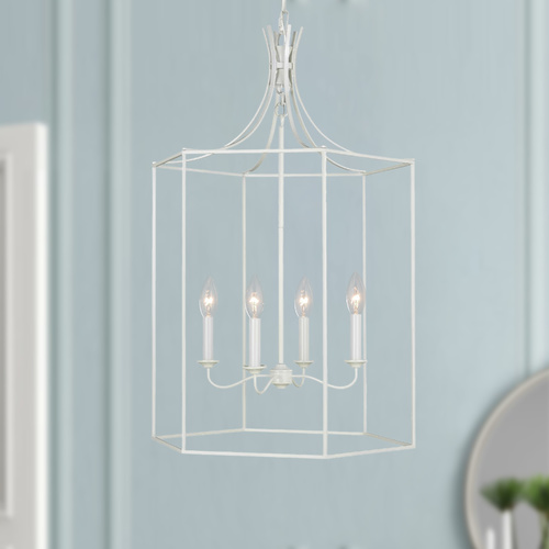 Visual Comfort Studio Collection Alexa Hampton 37-Inch Bantry House Gloss Cream Pendant by Visual Comfort Studio AC1024GCM