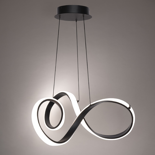 Vornado 23-Inch LED Pendant in Black by WAC Lighting