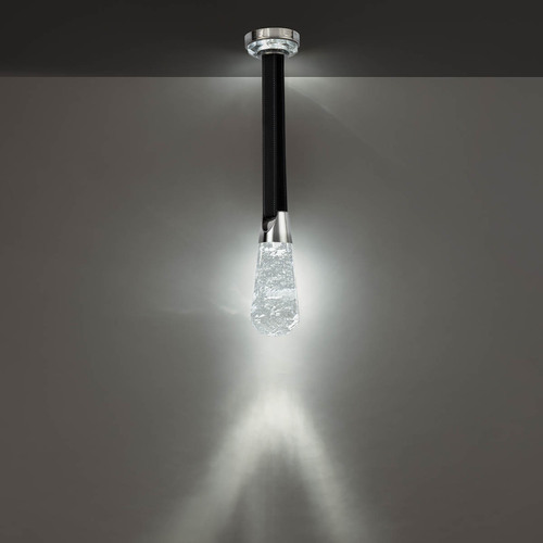 Strapped LED Mini Pendant in Polished Nickel by Schonbek Beyond