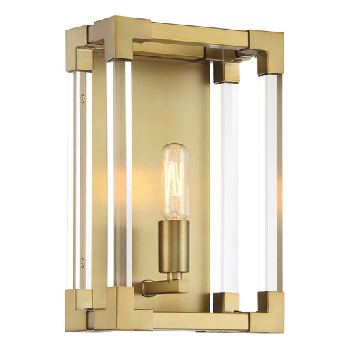 Oro District Wall Sconce in Soft Brass by Minka Lavery