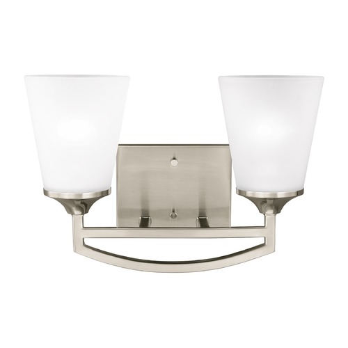 Generation Lighting Hanford 14.56-Inch Bath Light in Brushed Nickel by Generation Lighting 4424502-962