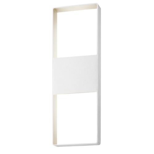 Sonneman Lighting Frames Textured White LED Outdoor Wall Light by Sonneman Lighting 7204.98-WL