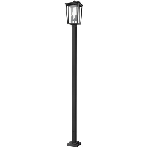 Z-Lite Seoul Black Post Light by Z-Lite 571PHBS-536P-BK