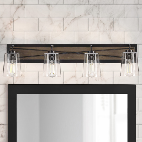 Briarwood Antique Bronze 4-Light Bathroom Light by Progress Lighting