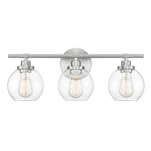 Carson 22.50-Inch Satin Nickel Bathroom Light by Savoy House