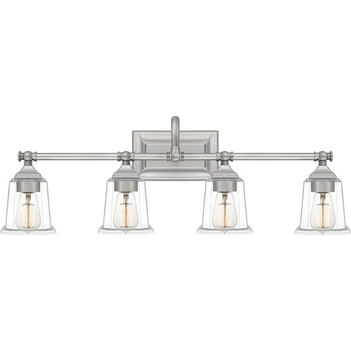 Nicholas Brushed Nickel Bathroom Light by Quoizel Lighting