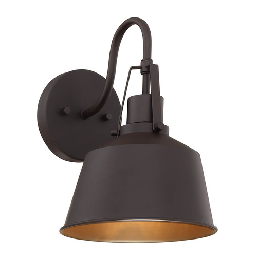 11.6-Inch Outdoor Wall Lantern in Oil Rubbed Bronze by Meridian