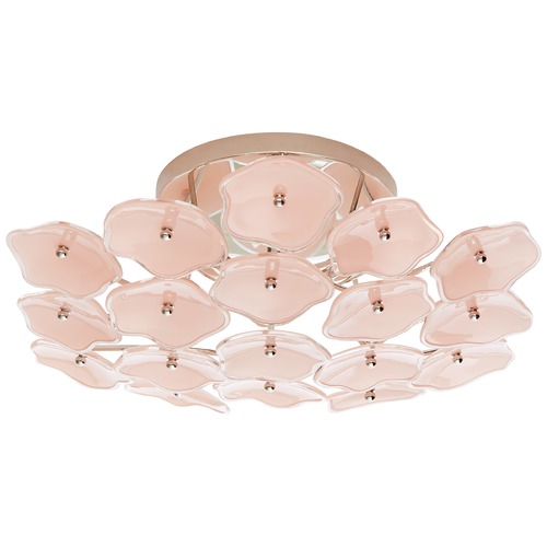 Kate Spade New York Leighton Flush Mount in Nickel by Visual Comfort Signature